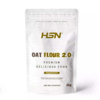 Harina De Avena De Sabores De Hsn | Sin Sabor 1 Kg = 20 Tomas Por Envase - Instant Oatmeal - Ideal Tortitas De Avena Y Claras, Batidos | Sin Azúcares Añadidos