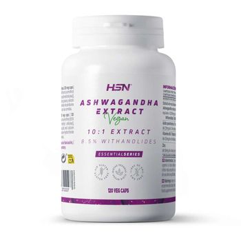 Ashwagandha 12000 Mg - Withania Somnifera - De Hsn | 120 Cápsulas Vegetales Con 8,5% Withanólidos Por Dosis Diaria | Extracto De Raíz 10x Veces Más Concentrado | No-gmo, Vegano, Sin Gluten