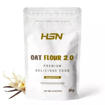 Harina De Avena De Sabores De Hsn | Sabor Vainilla 3 Kg = 60 Tomas Por Envase - Instant Oatmeal - Ideal Tortitas De Avena Y Claras, Batidos | Sin Azúcares Añadidos