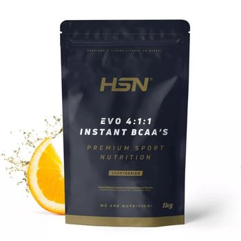 Bcaa 4:1:1 En Polvo De Hsn | Sabor Naranja 1 Kg = 200 Tomas Por Envase De 4 Gramos Aminoácidos Ramificados Por Dosis Diaria (leucina + Valina + Isoleucina) | No-gmo, Vegano, Sin Gluten