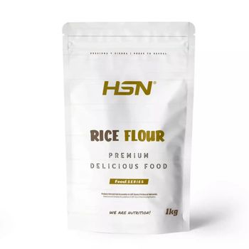 Harina De Arroz De Hsn | Sin Sabor 1 Kg = 25 Tomas Por Envase 100% Natural Rice Flour | Especial Para Cocinar Recetas De Repostería Y Cocina Para Celiacos | No-gmo, Vegano