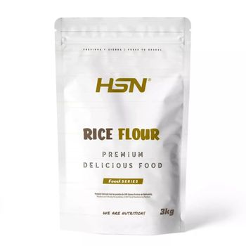 Harina De Arroz De Hsn | Sin Sabor 3 Kg = 75 Tomas Por Envase 100% Natural Rice Flour | Especial Para Cocinar Recetas De Repostería Y Cocina Para Celiacos | No-gmo, Vegano