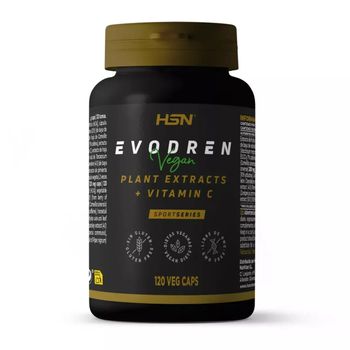 Complejo Extractos Herbales Evodren De Hsn | 120 Cápsulas Vegetales Té Verde, Garcinia Cambogia, Cola De Caballo, Diente De León (alto Contenido En Vitamina C) | No-gmo, Vegano, Sin Gluten