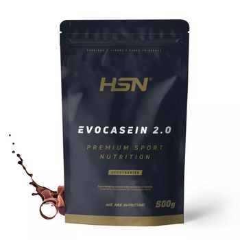 Caseína Micelar De Hsn Evocasein 2.0 | Sabor Chocolate 500 G = 17 Tomas Por Envase | Proteína Lenta Digestión Para Antes De Dormir | No-gmo, Vegetariana, Sin Gluten