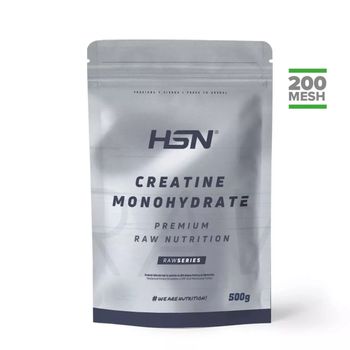 Creatina Monohidrato En Polvo De Hsn | Sin Sabor 500 G = 143 Tomas Por Envase | 100% Monohidrato De Creatina Pura Sin Añadidos | No-gmo, Vegano, Sin Gluten | No Incluye Dosificador