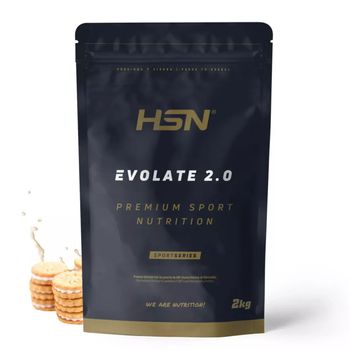 Aislado De Proteína De Suero De Hsn Evolate 2.0 | Sabor Galleta Crema 2 Kg = 67 Tomas Por Envase | Whey Protein Isolate Cfm + Enzimas Digestivas | No-gmo, Vegetariano, Sin Gluten Ni Soja