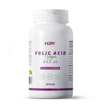 Ácido Fólico 800 Mcg - Vitamina B9 - De Hsn | 120 Cápsulas Vegetales | Vitaminas Y Minerales Prenatales | Esencial En Los Embarazos* | No-gmo, Vegano, Sin Gluten