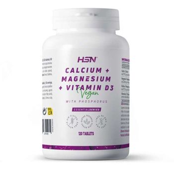 Calcio + Magnesio + Vitamina D3 - 120 Tabs- Hsn