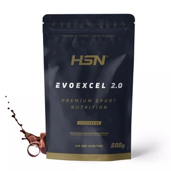 Whey Protein Isolate + Concentrate De Hsn Evoexcel 2.0 | Sabor Chocolate 500 Gr = 17 Tomas Por Envase | Batido Proteínas Suero De Leche Con Digezyme® Lactospore® Y Calostro