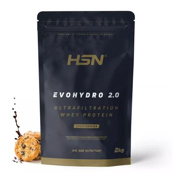 Proteína Sin Lactosa De Hsn Evohydro 2.0 | Sabor Chocolate Galletas 2 Kg = 67 Tomas Por Envase | Aislado De Proteína Hidrolizada De Suero Lácteo | Hydro Whey | No-gmo, Vegetariana, Sin Gluten