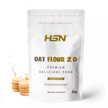 Harina De Avena De Sabores De Hsn | Sabor Galleta Crema 1 Kg = 20 Tomas Por Envase - Instant Oatmeal - Ideal Tortitas De Avena Y Claras, Batidos | Sin Azúcares Añadidos