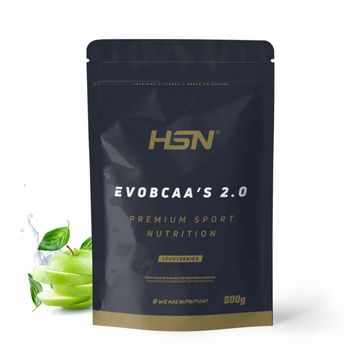 Bcaa 12:1:1 Con Glutamina De Hsn Evobcaa's 2.0 | Sabor Manzana 500 Gr = 45 Tomas Por Envase De Aminoácidos Ramificados (leucina + Valina + Isoleucina) | No-gmo, Vegano, Sin Gluten