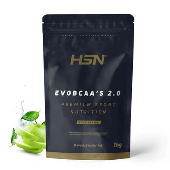 Bcaa 12:1:1 Con Glutamina De Hsn Evobcaa's 2.0 | Sabor Manzana 1 Kg = 91 Tomas Por Envase De Aminoácidos Ramificados (leucina + Valina + Isoleucina) | No-gmo, Vegano, Sin Gluten