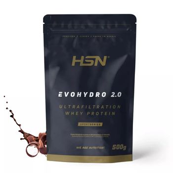 Proteína Sin Lactosa De Hsn Evohydro 2.0 | Sabor Chocolate 500 G = 17 Tomas Por Envase | Aislado De Proteína Hidrolizada De Suero Lácteo | Hydro Whey | No-gmo, Vegetariana, Sin Gluten