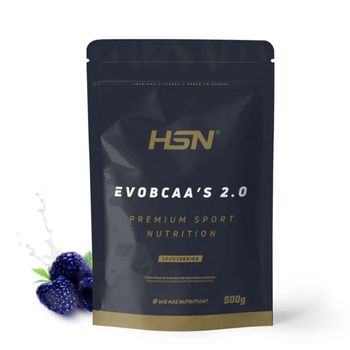 Bcaa 12:1:1 Con Glutamina De Hsn Evobcaa's 2.0 | Sabor Frambuesa Azul 500 Gr = 45 Tomas Por Envase De Aminoácidos Ramificados (leucina + Valina + Isoleucina) | No-gmo, Vegano, Sin Gluten