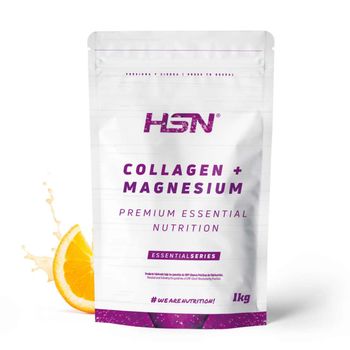 Colágeno Hidrolizado Con Magnesio De Hsn | Sabor Naranja 1 Kg = 100 Tomas Por Envase | Colágeno En Polvo Origen Bovino | Con Vitamina C | No-gmo, Sin Pescado, Sin Gluten