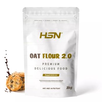 Harina De Avena De Sabores De Hsn | Sabor Chocolate Galleta 3 Kg = 60 Tomas Por Envase - Instant Oatmeal - Ideal Tortitas De Avena Y Claras, Batidos | Sin Azúcares Añadidos