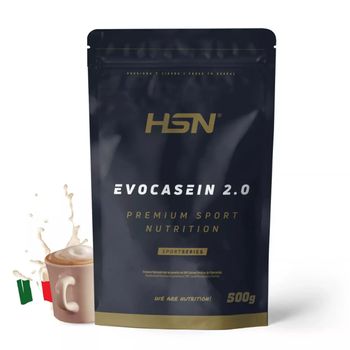 Caseína Micelar De Hsn Evocasein 2.0 | Capuchino 500 G = 17 Tomas Por Envase | Proteína Lenta Digestión Para Antes De Dormir | Recuperador Muscular Nocturno | No-gmo, Vegetariana, Sin Gluten