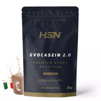 Caseína Micelar De Hsn Evocasein 2.0 | Sabor Cappuccino 2 Kg = 67 Tomas Por Envase | Proteína Lenta Digestión Para Antes De Dormir | No-gmo, Vegetariana, Sin Gluten