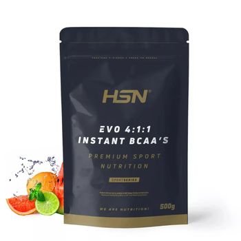 Bcaa 4:1:1 En Polvo De Hsn | Sabor Ponche De Frutas 500 G = 100 Tomas Por Envase De 4 Gramos Aminoácidos Ramificados Por Dosis Diaria (leucina + Valina + Isoleucina) | No-gmo, Vegano, Sin Gluten