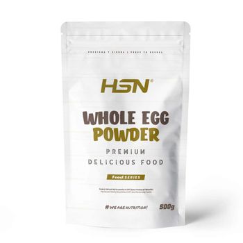 Huevo Entero En Polvo De Hsn | Sabor Natural 500 G = 20 Tomas Por Envase | Proteína 100% Pura De Huevos De Gallinas De Suelo No Enjauladas | No-gmo, Vegetariano, Sin Gluten Ni Lactosa