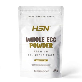 Huevo Entero En Polvo De Hsn | Sabor Natural 2 Kg = 80 Tomas Por Envase | Proteína 100% Pura De Huevos De Gallinas De Suelo No Enjauladas | No-gmo, Vegetariano, Sin Gluten Ni Lactosa