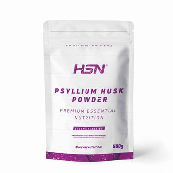 Psyllium Husk En Polvo De Hsn | Sabor Natural | 2000 Mg Por Dosis Diaria De Fuente De Fibra Soluble Cáscara De Plántago | No-gmo, Vegano, Sin Gluten