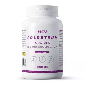 Calostro 500 Mg De Hsn | 120 Cápsulas Vegetales 2 Gramos Puro Calostro Bovino Y 600 Mg Inmunoglobulina G Activa Por Dosis Diaria | Con Vitamina D3 | No-gmo, Vegetariano, Sin Gluten