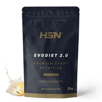 Batido De Proteínas Evodiet 2.0 De Hsn | Sabor Chocolate Blanco Limón 2 Kg = 67 Tomas Por Envase | Whey Con Té Verde Y L-carnitina | No-gmo, Vegetariano, Sin Gluten