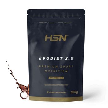 Batido De Proteínas Evodiet 2.0 De Hsn | Sabor Chocolate 500 Gr = 17 Tomas Por Envase | Whey Con Té Verde Y L-carnitina | No-gmo, Vegetariano, Sin Gluten