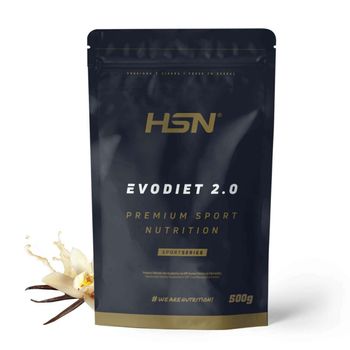 Batido De Proteínas Evodiet 2.0 De Hsn | Sabor Vainilla 500 Gr = 17 Tomas Por Envase | Whey Con Té Verde Y L-carnitina | No-gmo, Vegetariano, Sin Gluten