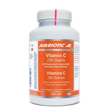Vitamina C En Polvo Ascorbato De Magnesio Airbiotic, 250 G