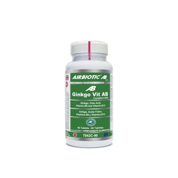 Ginkgo-vit Ab Complex 6000 Con Acid 90 Tabletas Airbiotic