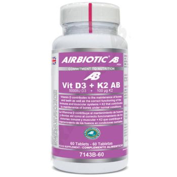 Vitamina D3 + K2 Airbiotic 60comp