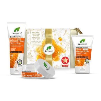 Dr. Organic Set Reparador Y Restaurador De Miel De Manuka 3 Piezas