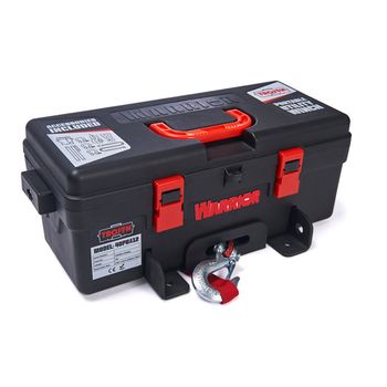 Warrior Winch Trojan Portable Utility 12v 4000lb Electric Winch With Synthetic