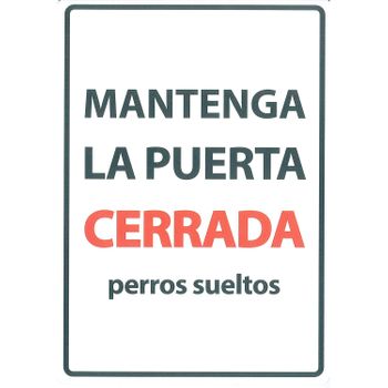 Magnet & Steel Señal A5 'mantenga La Puerta Perros…'