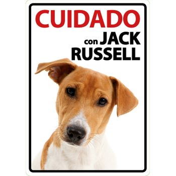 Magnet & Steel Señal A5 'cuidado Con Jack Russell'