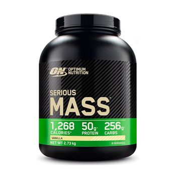 Optimum Nutrition - Serious Mass 2,73 Kg - Proteína Con Creatina -  Sabor: Vainilla