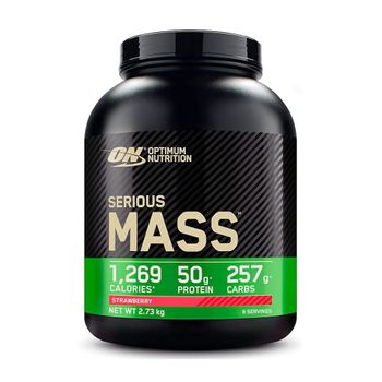 Optimum Nutrition - Serious Mass 2,73 Kg - Proteína Con Creatina -  Sabor: Fresa