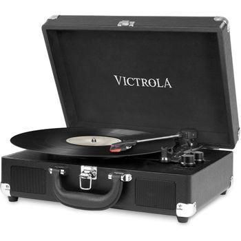 Tocadiscos De Vinilo Vintage, Altavoces Incorporados, Velocidades 33 45 78  Rpm, Radio Am-fm, Pantalla Lcd Marrón Camry Cr 1113 con Ofertas en  Carrefour