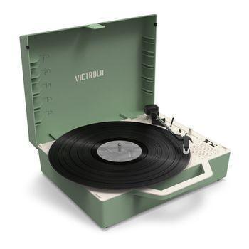 Tocadiscos Vintage Con Un Toque Moderno Victrola Re-spin Green