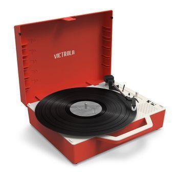 Tocadiscos Vintage Con Un Toque Moderno Victrola Re-spin Red