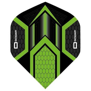 Pluma Dardos Datadart Hex Flight Black/green