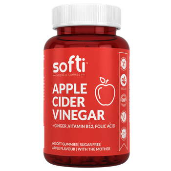 Apple Cider Vinegar | Digestivo | Softi Wellness Gummies | Sabor Manzana Y Jengibre | 60 Gummies 