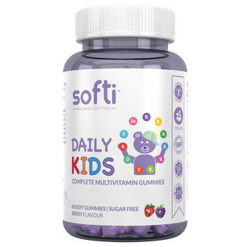 Daily Kids | Multivitamínico Infantil | Softi Wellness Gummies | Sabor Frutos Rojos | 60 Gummies