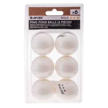 Pelotas De Tenis De Mesa Bali - Pack De 6 - Hi-tec