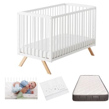 Cuna De Colecho 120 X60 Ikid Blanca Estrellas Y Nubes con Ofertas en  Carrefour