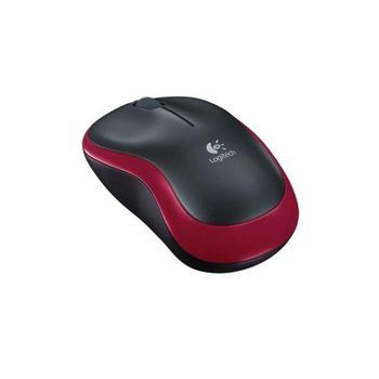 Logitech Raton M185  Red Wireless 910-002240