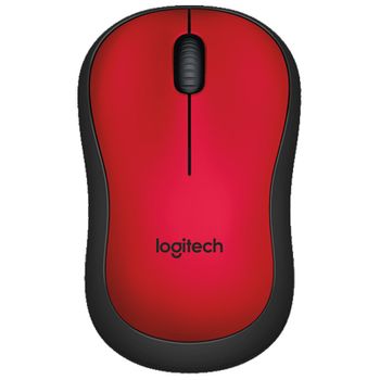 Logitech Ratón Inalámbrico M220 Silent Rojo 1000dpi